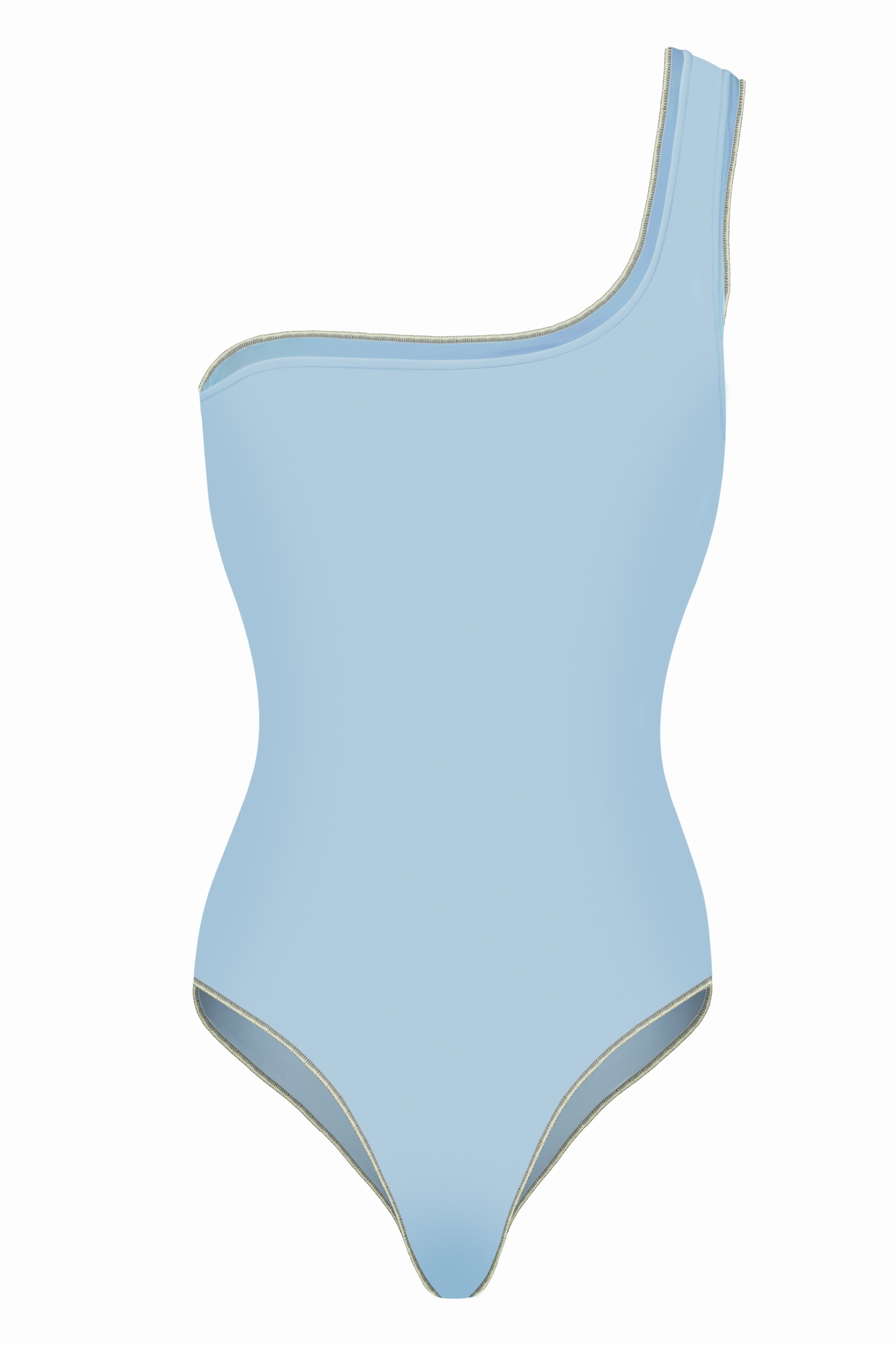 Paloma One Shoulder Swimsuit - Azure