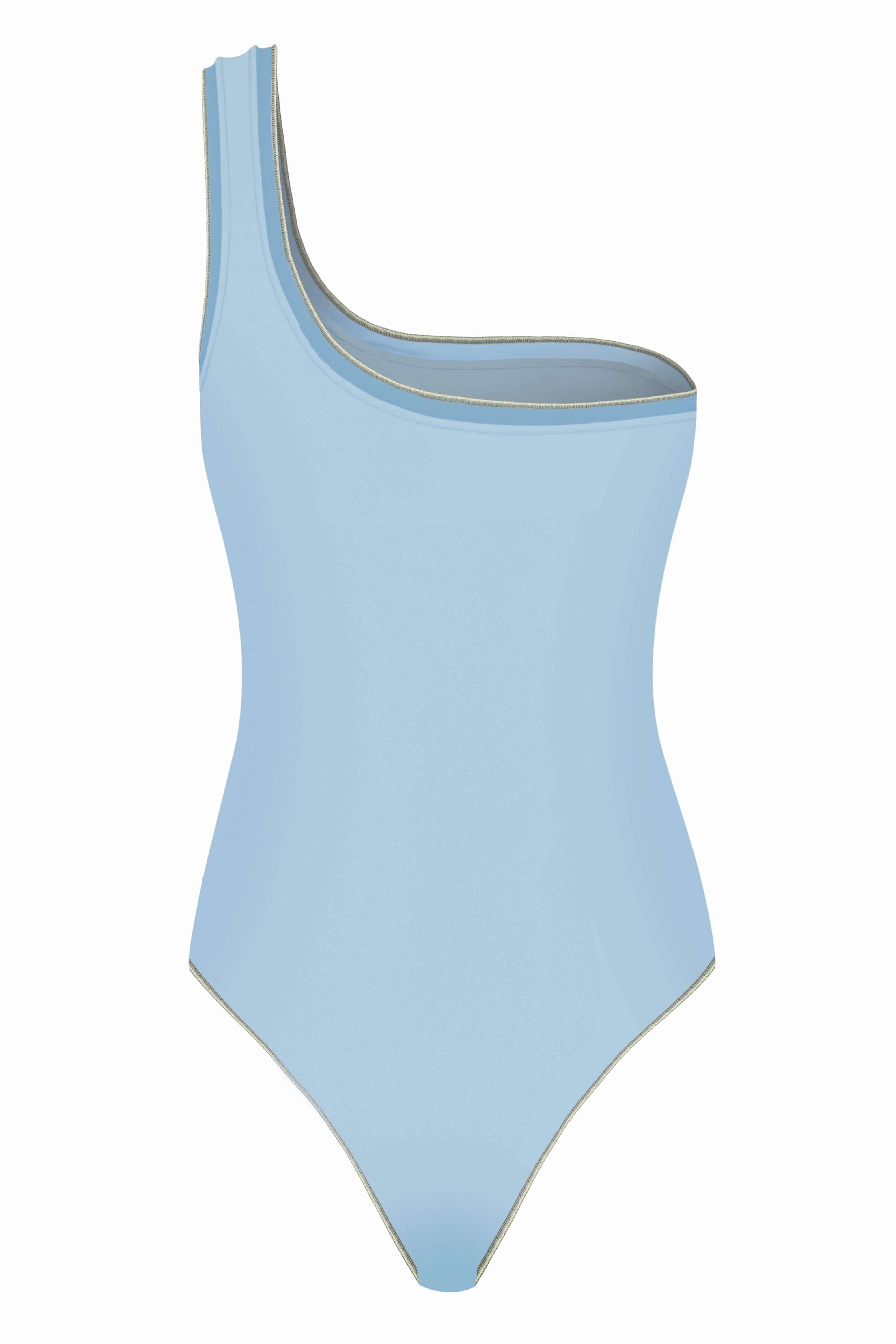 Paloma One Shoulder Swimsuit - Azure